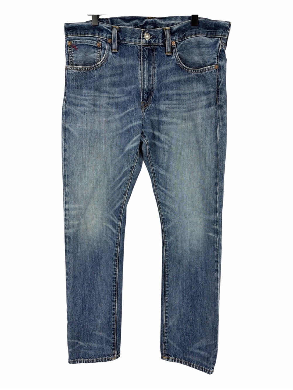 Polo Ralph Lauren RRL Varick Slim Straight Leg Jeans Waist 32/30 Medium Blue VGC